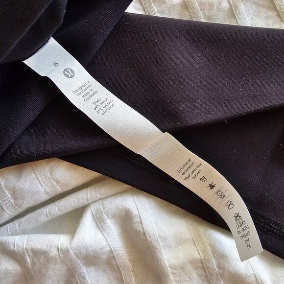 Lululemon Wunder Under High-Rise Luxtreme Cropped Leggings 23" - Black - Sz 6 - Picture 4 of 9